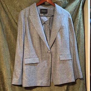 Lafayette 148 New York Light Gray Blazer